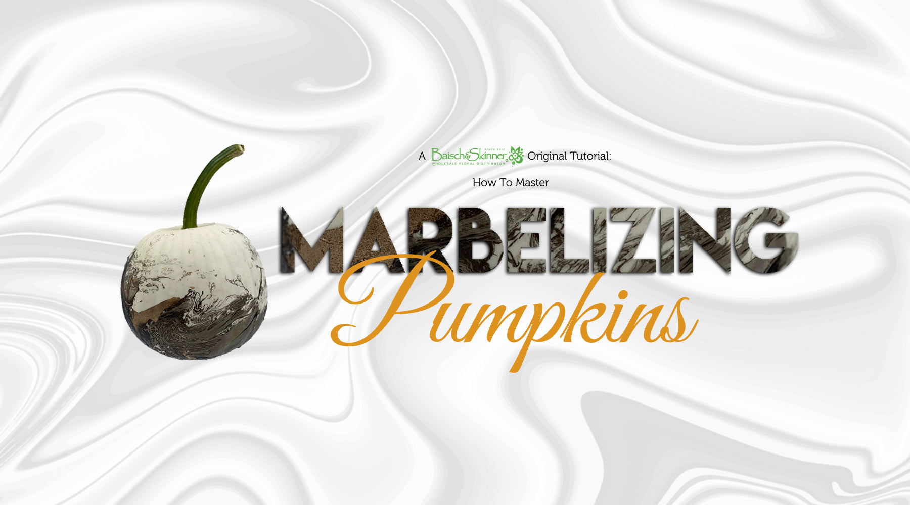 Bring your Halloween Pumpkins to Life with Marbelizing!