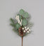 Frosted Snow Pine/Berries/Cone/Eucalyptus Pick