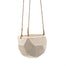 5 1/2" Dolomite Hexagonal Pot w/Cord Hanger - White