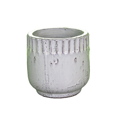 6.5 in Terracotta Planter - Cream