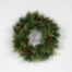 24" Vinyl/Pe Pine/Cedar/Pinecone Wreath