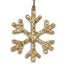 Snowflake Ornament w/Hanger - Gold