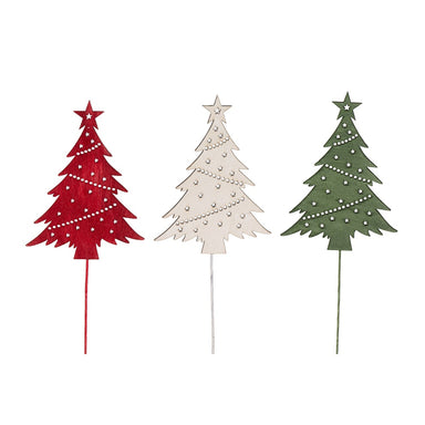 18 in Flat Wood Christmas Tree Pick
