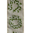 2.5 in Mistletoe Wreath Ribbon - Green/Ivory