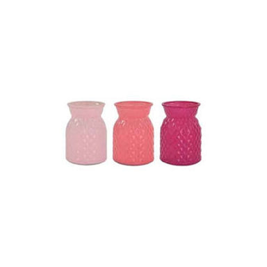 6.25" Embossed Vase - Shades of Pink