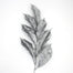 Glitter Magnolia Leaf Spray