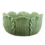 14 in Leaf Ceramic Bowl - Green