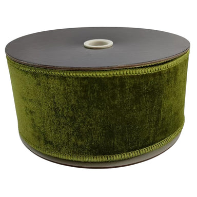 2.5 in Premier Velvet Ribbon - Green