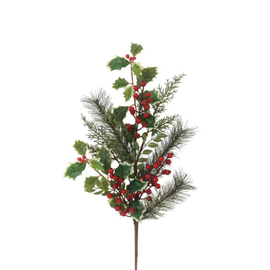 26 in Styro Berry/Holly/Pine Spray - Green
