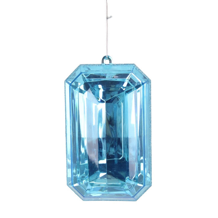 8 in Jewel Ornament - Aqua