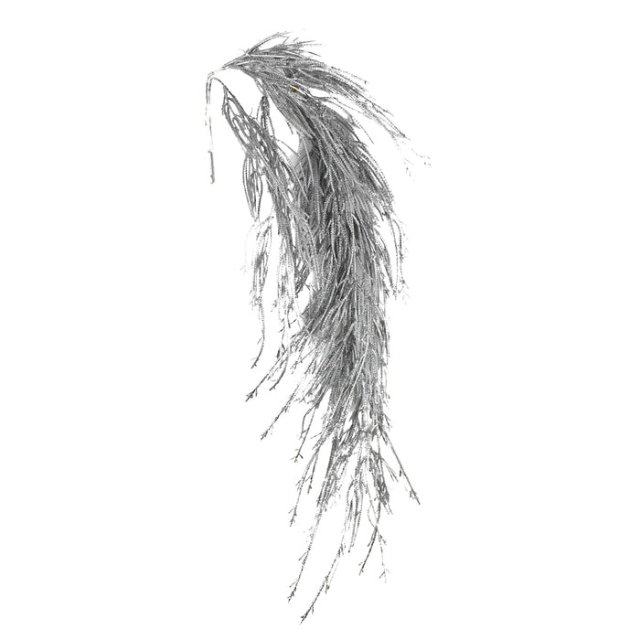 Grass Hanging Spray - Silver