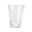 Clear Glass Tapered Vase
