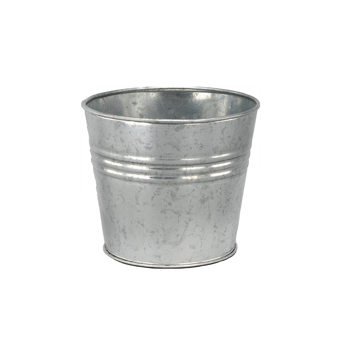 Galvanized Pot 4-1/4"TD X 3-5/8"H X 3-1/4"BD