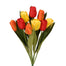 19 in Polyester/Satin Mixed Tulip Bush