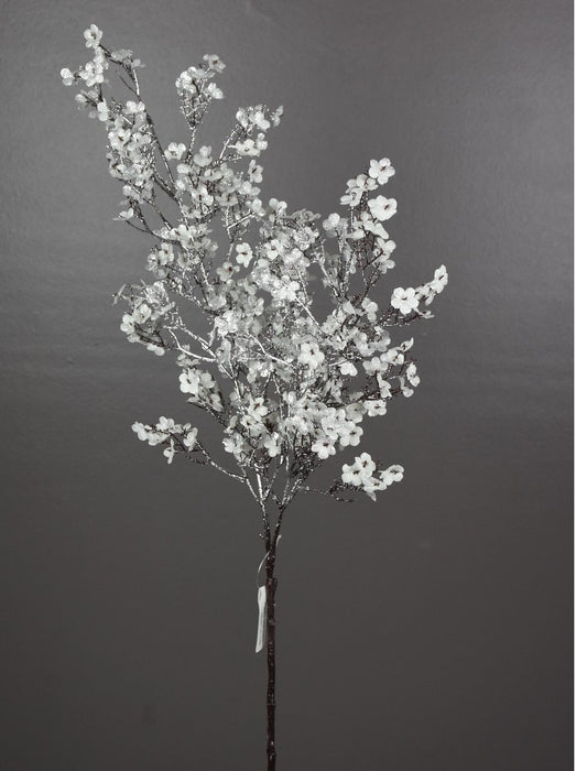 32 in Mini Flower Spray - White