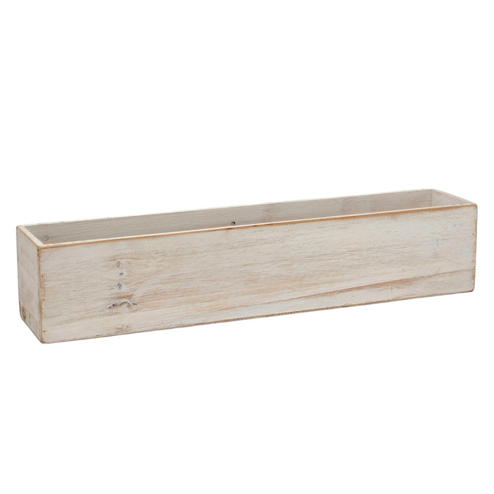 Stained Wood Box w/Hard PVC Liner