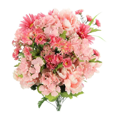 Peony/Gerber Daisy/Hydrangea/Daisy Bush - Pink Mix