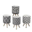 Geometric Concrete Pot w/3 Wood Legs