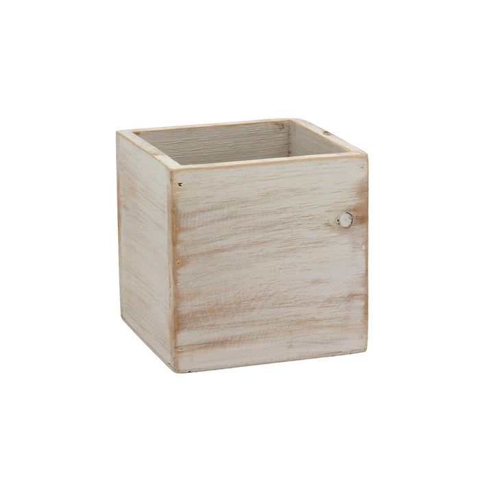 Stained Wood Box w/Hard PVC Liner