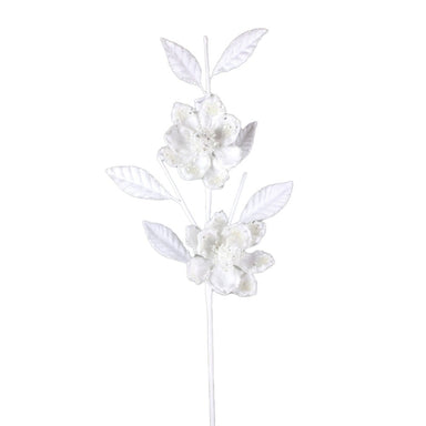 30 in Magnolia Jewel Stem - White