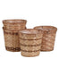 7" Round Bamboo Planter
