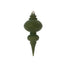 9 3/4 in Plastic Flocked Finial Ornament - Hunter