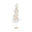 72 in Pine Tree w/Warm White LED Lights - White
