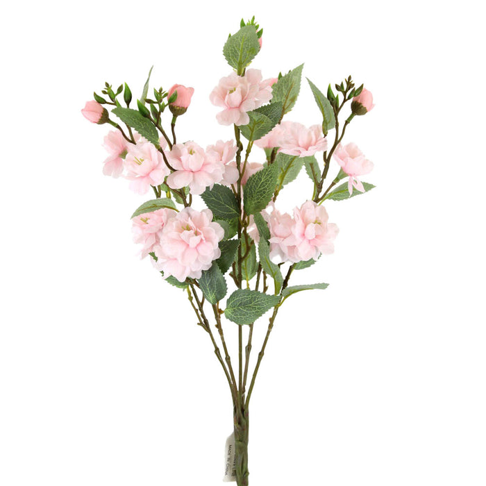 16.5 in Peach Blossom Bush - Pink