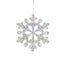 4.75" Acrylic Iridescent Snowflake Ornament