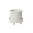 6" Jane Footed Pot - White