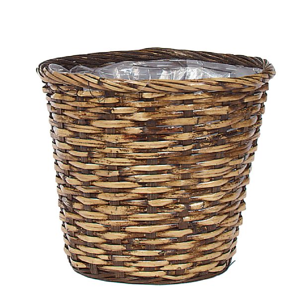 8"Stained Brown Basket