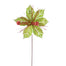 22 in Poinsettia Stem - Green/Red