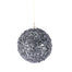 Beaded Ball Ornament - Pewter
