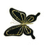 8.5 in Velvet Butterfly w/Clip - Emerald/Gold