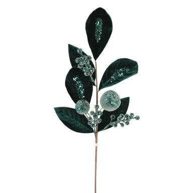 25.5 in Velvet Berry Spray - Emerald