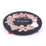 "Be Merry" Round Decor - Black/Natural