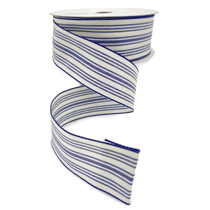 Wired Bonham Ribbon - Navy