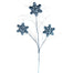 30" Glitter Snowflake Spray - Blue