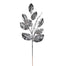 Metallic Magnolia Leaves Spray - Pewter