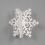 Foam 3D Snowflake Ornament w/Hanger - Snow