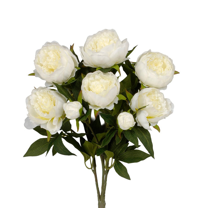 22" Polyester Peony Bush