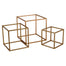 Gold Metal Cube Frame - Small