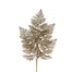Gold Painted Leather Fern Spray - 5pcs