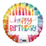 18" Tie-Dye Cake Birthday Balloon