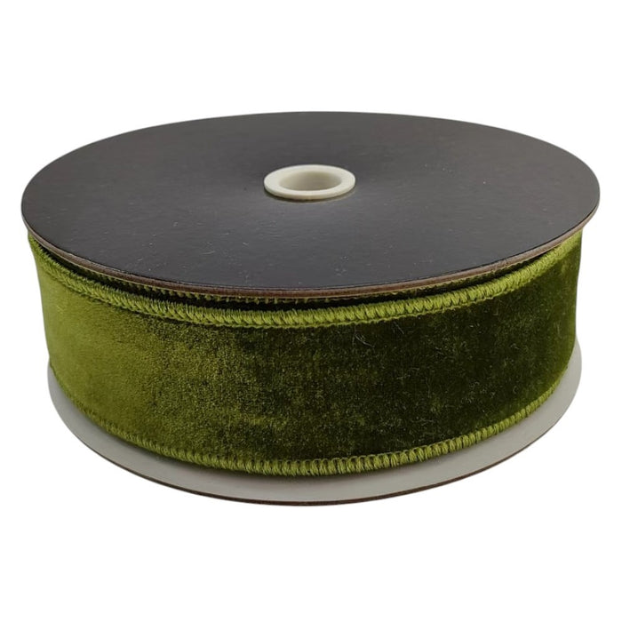 1.5 in Premier Velvet Ribbon - Green