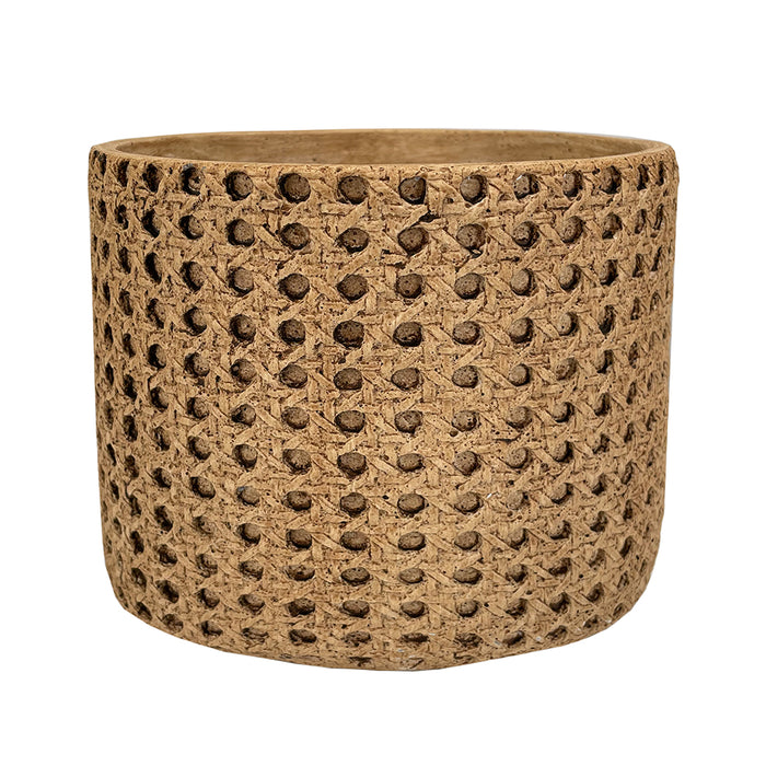 6.5" Woven Pattern Planter