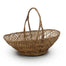 Two Tone Midrib Boat Basket w/Handle