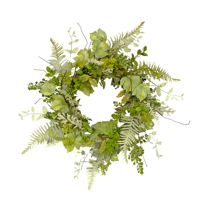 22 in D Pe Herb-Mixed Foliage Wreath