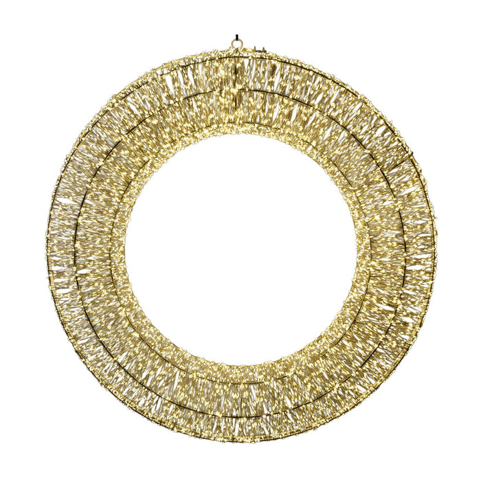 29.5 in Holiday LED Wreath - White