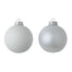 100 Mm Shiny/Matte Ball Ornament - White